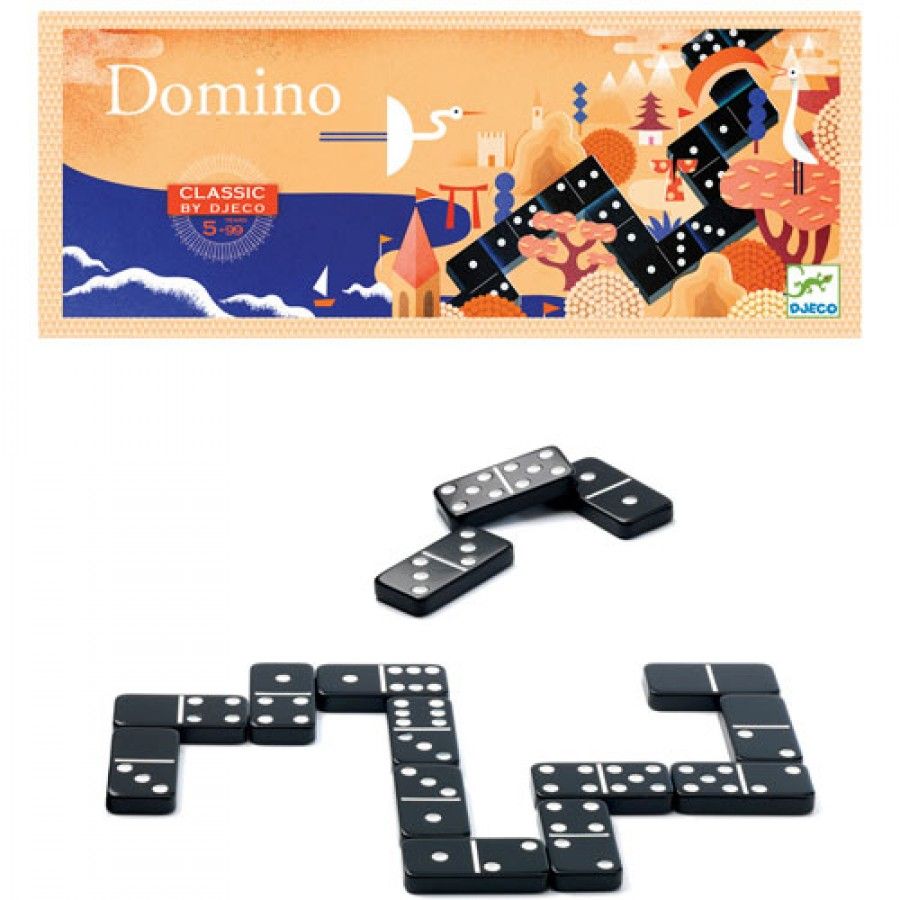 Gewaad Uitdrukking Behandeling DJECO Bordspel Domino | Klassiek spelletje domino | Spelletjes kinderen