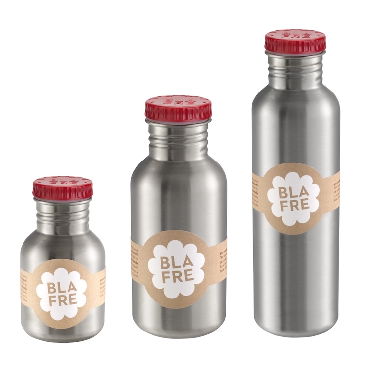 Blafre RVS drinkfles rood 350-500-750ml
