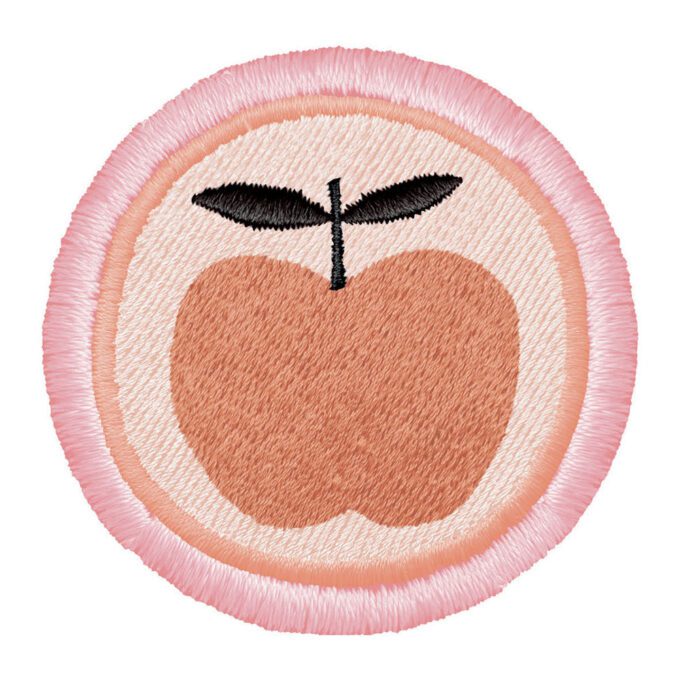 Djeco etui met appel embleem