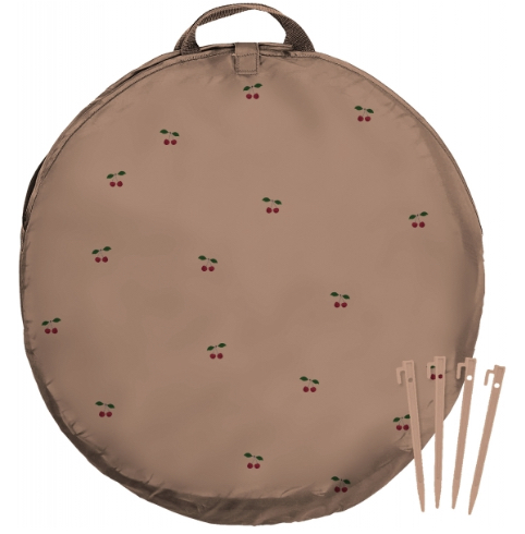 Pop up strandtent lichtgewicht. Diameter tas 70 cm