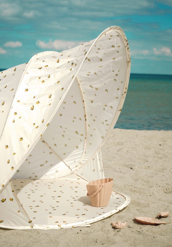 UV strandtent lemon print Konges Sløjd