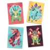 Djeco knutselset dino schilderijen maken met metallic folie