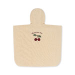 Konges Slojd Terry badstoffen poncho embroidery Cherry