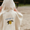 Konges Sløjd badstoffen poncho embroidery lemon