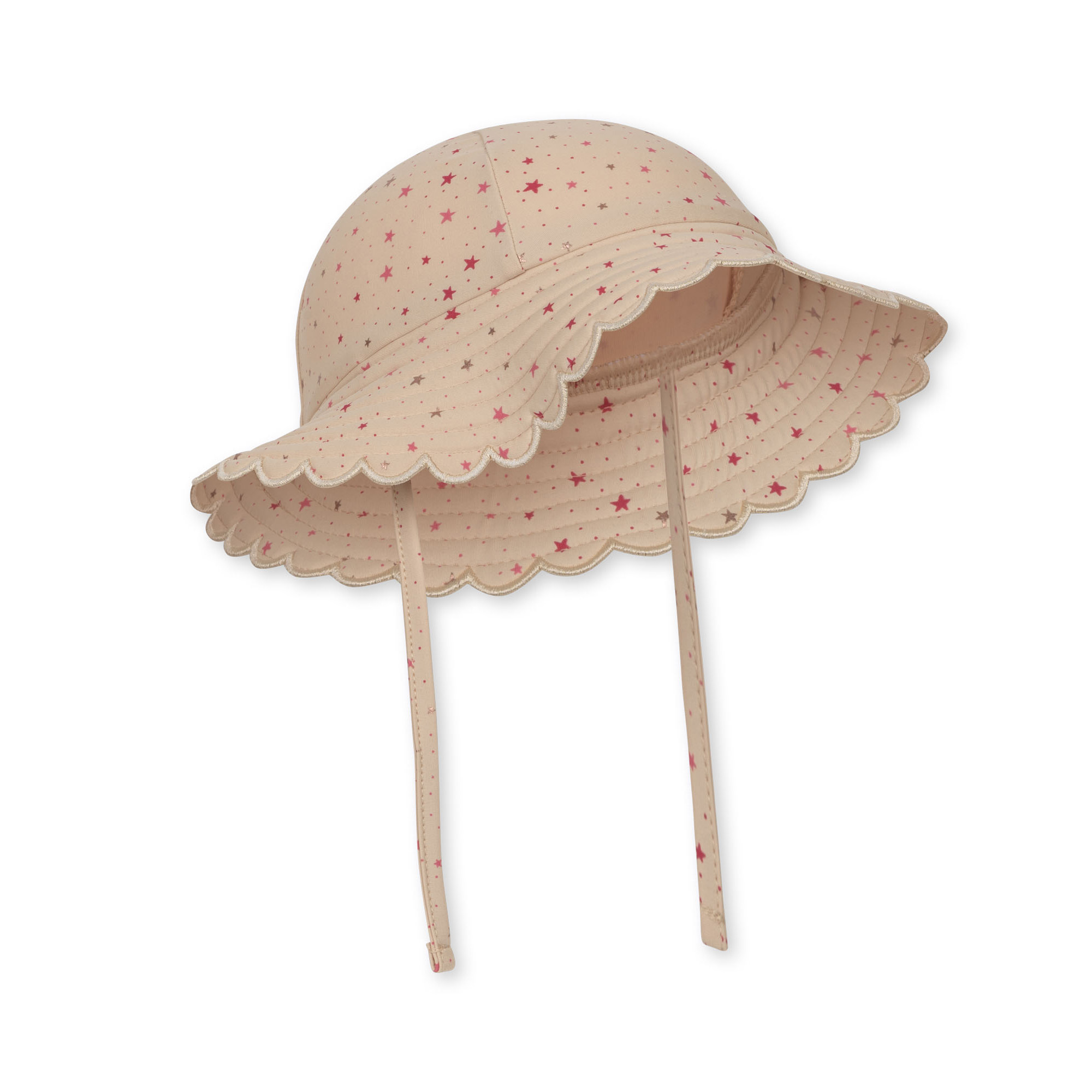 UV zonnehoedje Baie met pink sparkle sterren merk Konges Sløjd