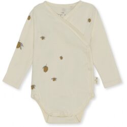 Newborn overslagromper lemon print Konges Sløjd