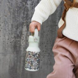 Elodie RVS drinkfles print blue garden