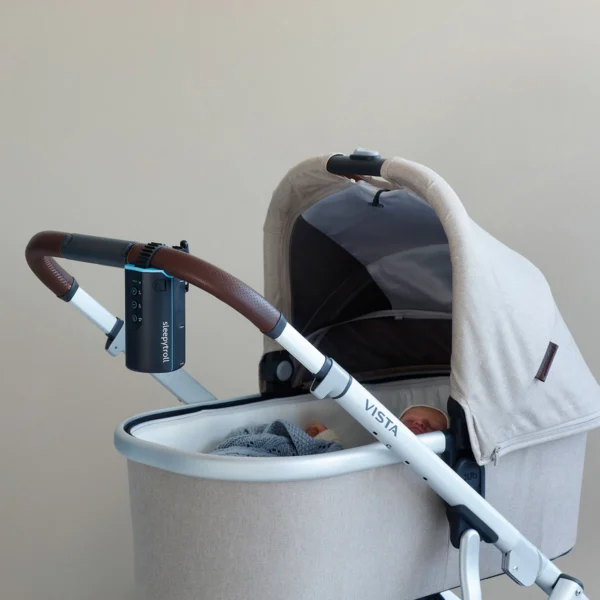 Sleepytroll baby rocker aan kinderwagen