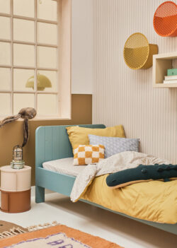 Hoeslaken 1-persoons terrazzo print merk Bibelotte