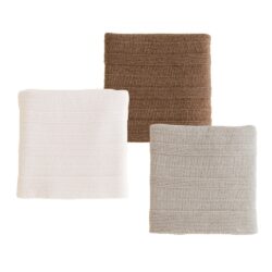 Hvid deken holly walnut, pebble, silver