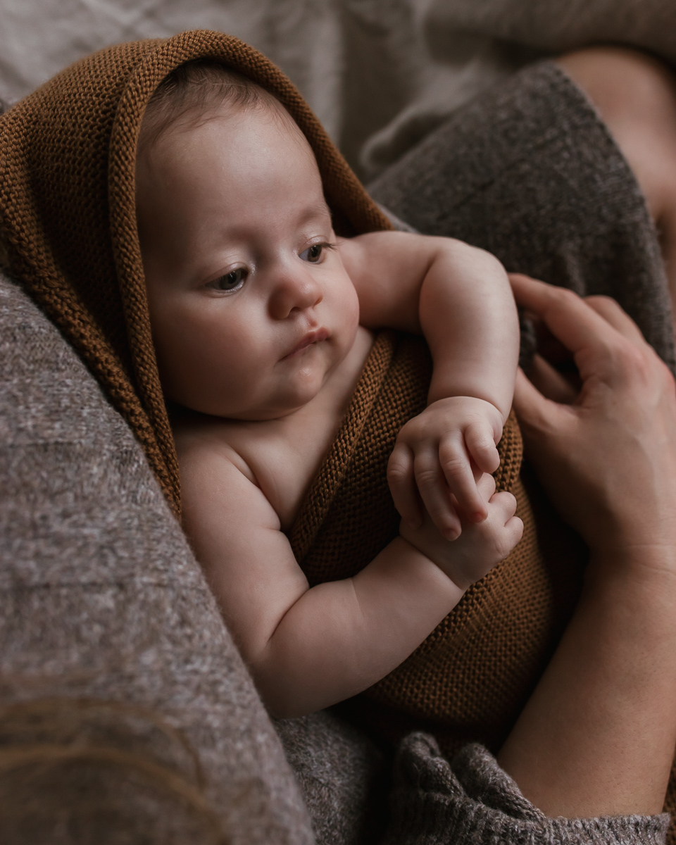 Hvid cocoon chocolate bruin