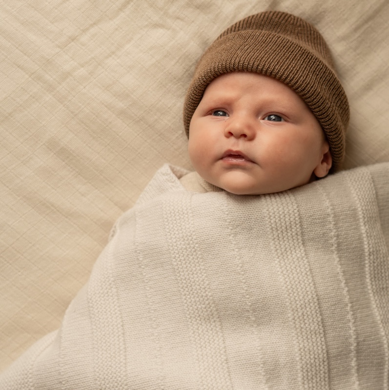 Hvid Hvid deken Holly silver