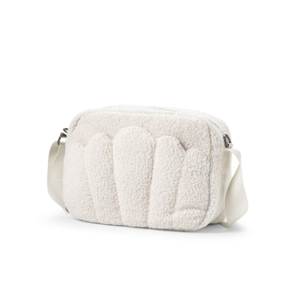 Elodie luiertas crossbody white bouclé