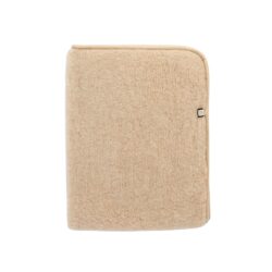 Zachte 100% Merinowollen deken kleur beige