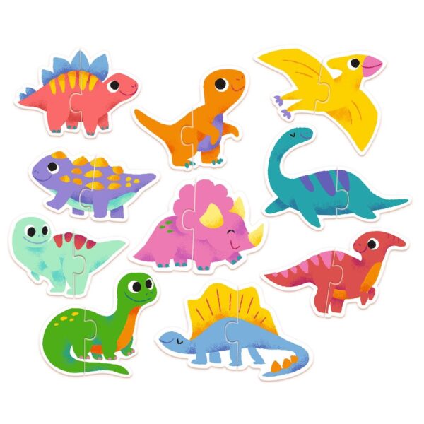 Djeco 2-delige puzzel dino's