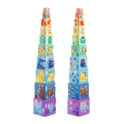 Djeco vrolijke stapeltoren regenboogkleuren
