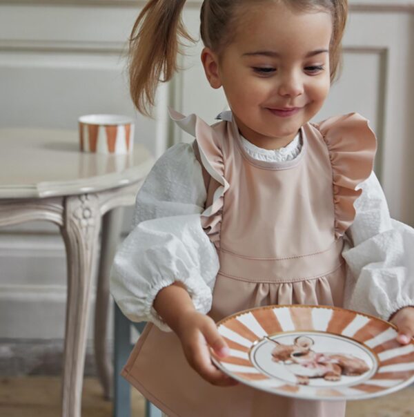 Elodie porseleinen eetset bord en kommetje konijn