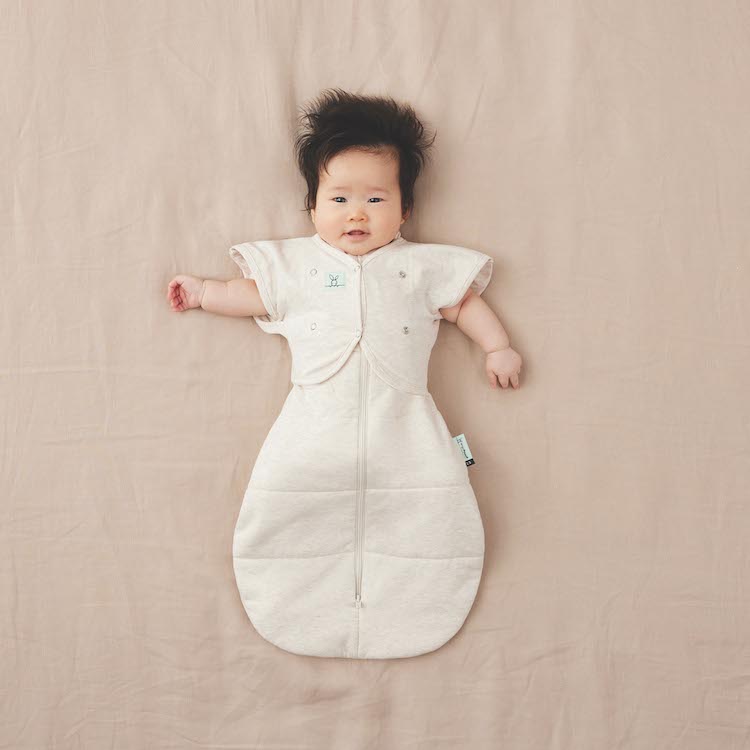 ergoPouch vlinder slaapvestje afbouwen inbakeren in 10 dagen