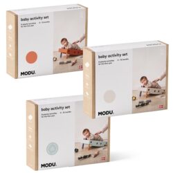 Modu babyactiviteitenset 10 delig burnt-orange, ocean-mint, sand-honey