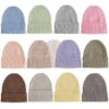 Hvid baby beanie fonzie newborn