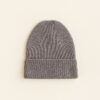 Hvid baby beanie fonzie newborn otter