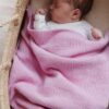 Hvid babydeken ivy cotton candy