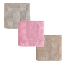 Hvid babydeken IVY pebble - cotton candy - sand