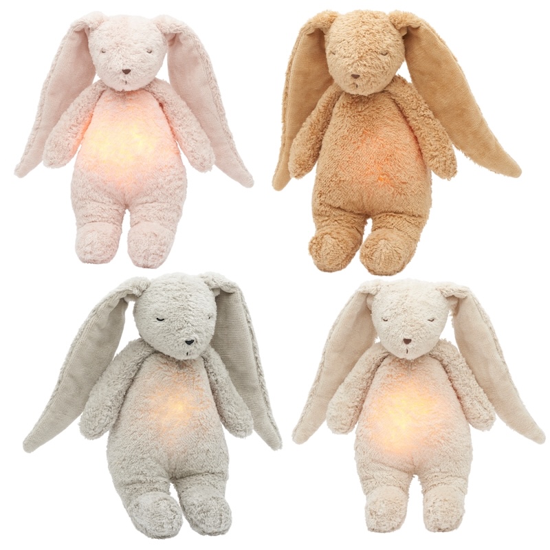 Moonie konijn organic 2.0 gray, sand, cappuccino en rose