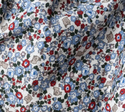 Detail print Flora bunnies rouge