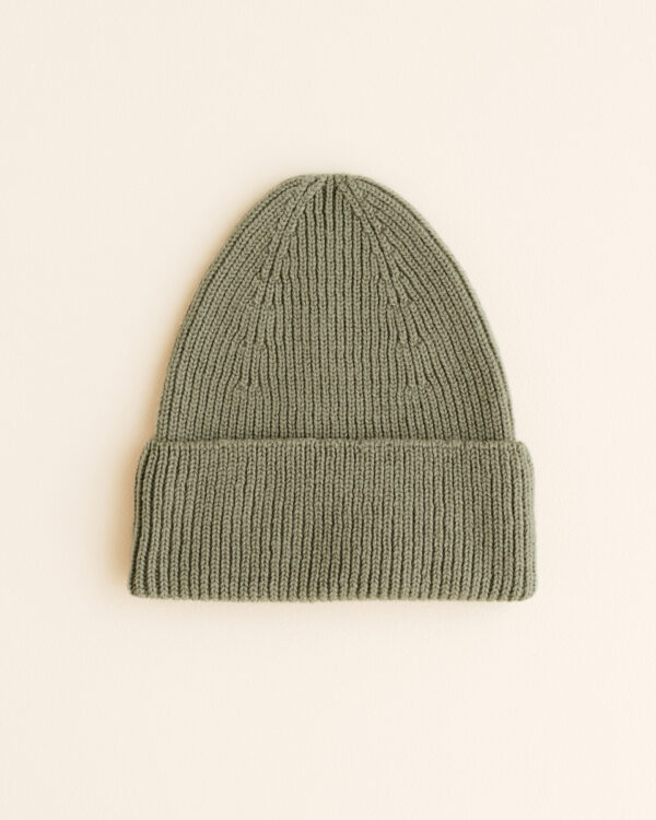 Hvid beanie kids artichoke donkergroen