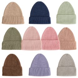 Hvid beanie fonzie kids