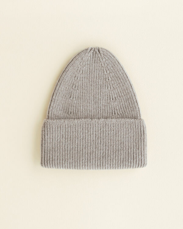 Hvid beanie Fonzie kids Pebble