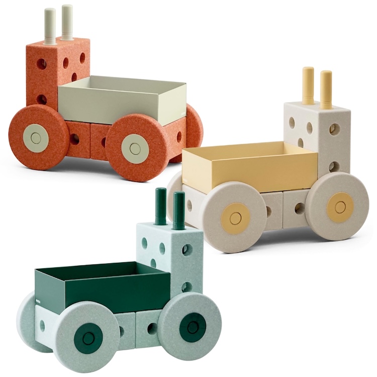 Modu 3-in-1 loopwagen ocean-mint, burnt-orange, sand-honey