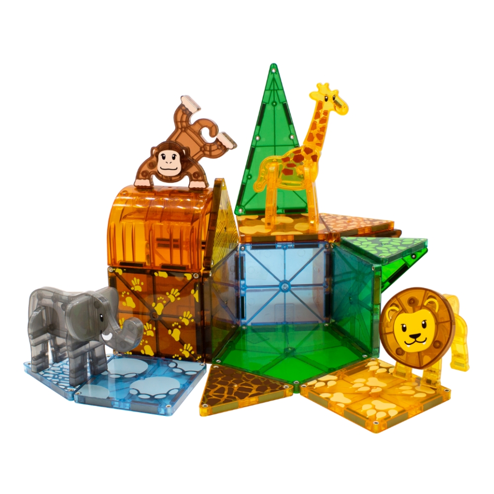 Magna Tiles magnetisch speelgoed safari animals 25 stuks