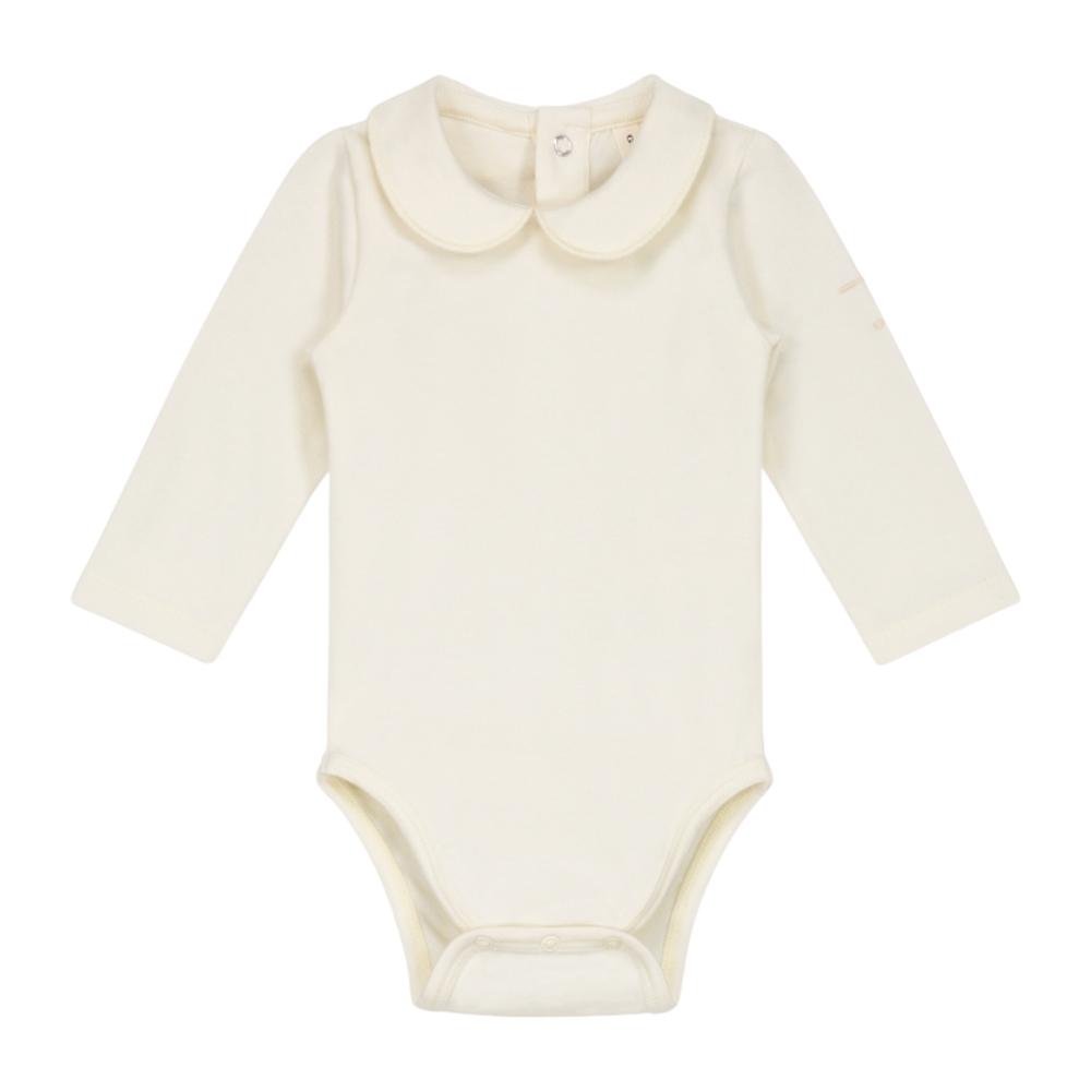 Gray Label cream romper met kraag en lange mouw