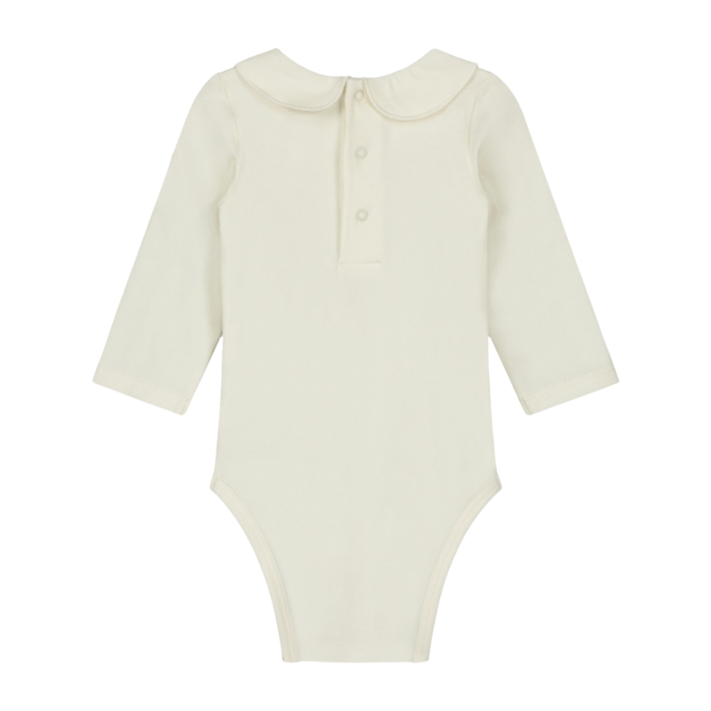 Gray Label cream romper met kraag en lange mouw