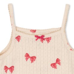 Konges Sløjd mouwloze romper minnie strap rosia bow
