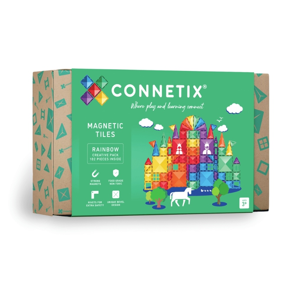 Connetix_magnetisch_speelgoed_creative-set_rainbow_102st Connetix magnetisch speelgoed creative set rainbow 102 stuks