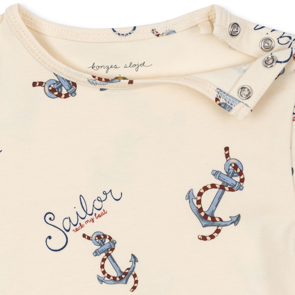 Konges Sløjd romper met korte mouw rock my boat