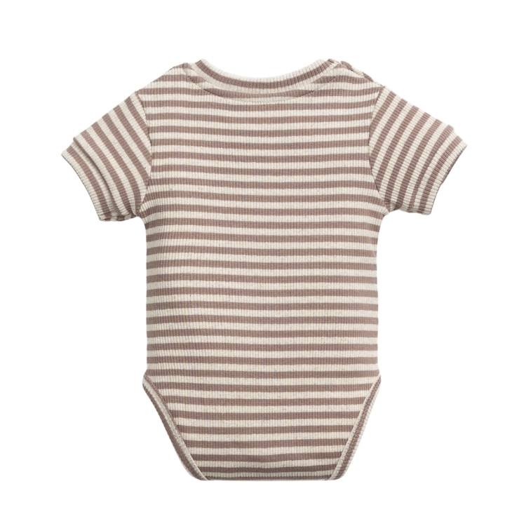 Play Up rib romper striped rocks