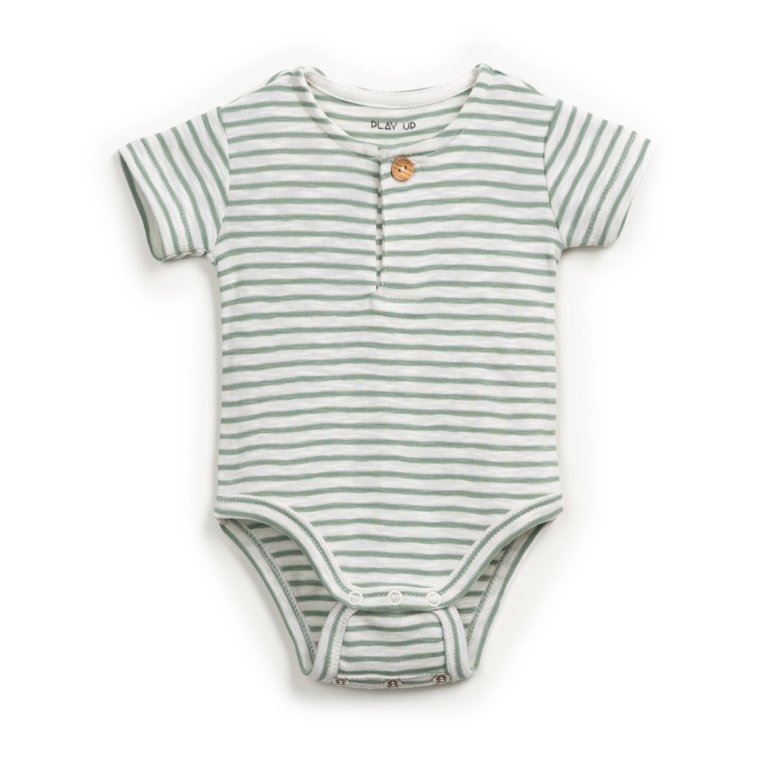 Play Up romper gestreept korte mouw groen
