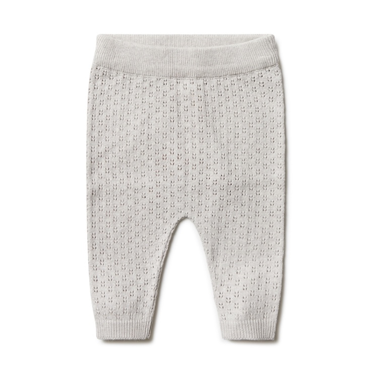 Puri Organic baby broek ajour beige melange