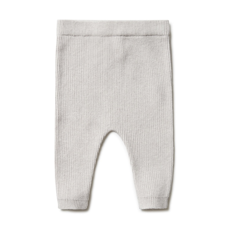 Puri Organic baby broek gebreid beige melange