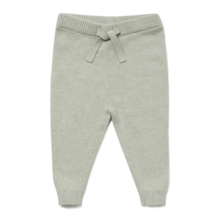 Puri Organic broek biokatoen en linnen saliegroen