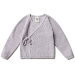 Puri Organic overslag vestje lavendel katoen - zijde