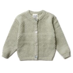 Puri Organic vestje popcorn salie groen