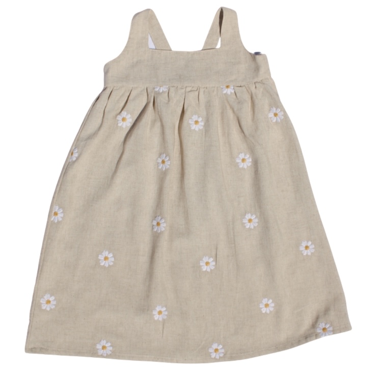 Two You Label Jurk Leah beach flower madeliefjes