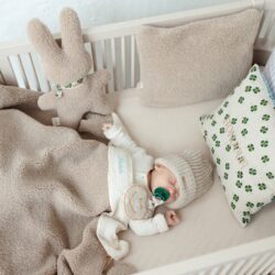 Atelier Pomme hoeslaken bonjour beige