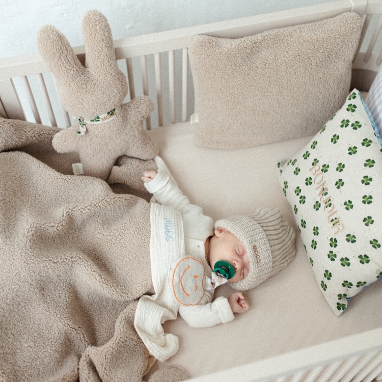 Atelier Pomme hoeslaken bonjour beige