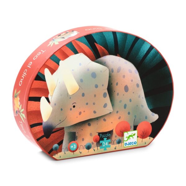 Djeco puzzel teo de dino 24 puzzelstukjes
